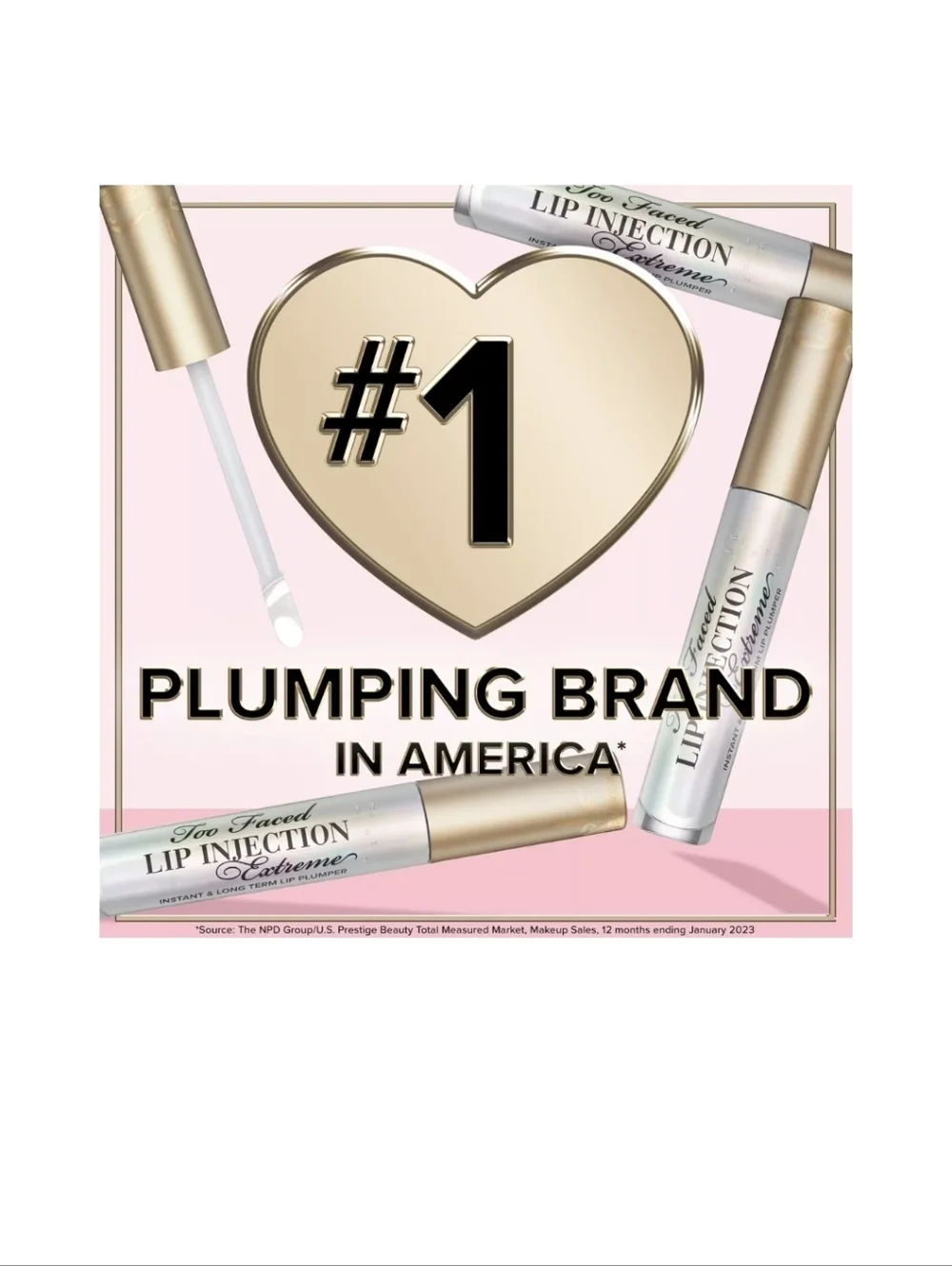 Too Faced Lip Injection Extreme Instant & Long-term Lip Plumper, .05oz (TS), NIB